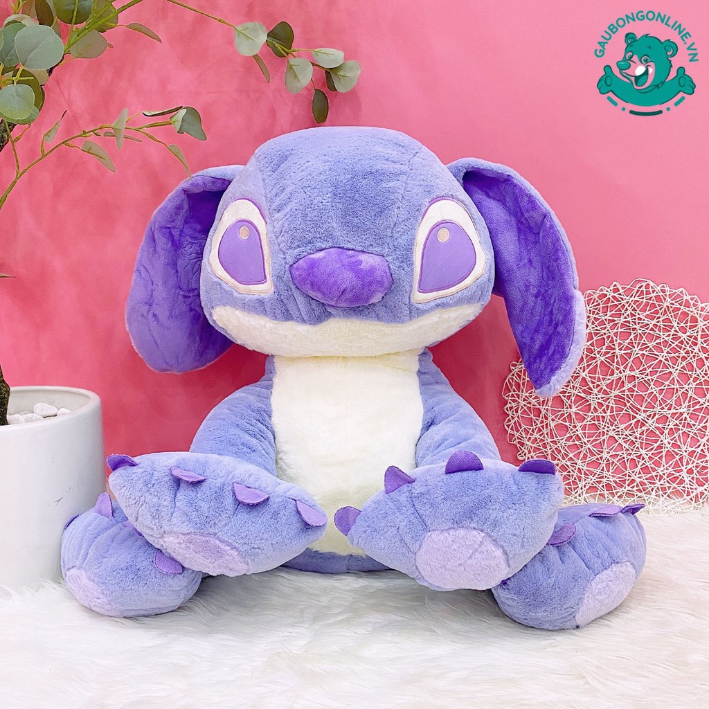 Gấu Bông Stitch Tím Size Lớn Dễ Thương, Gấu Stitch Đường May Chắc Chắn - Gấu Bông Online
