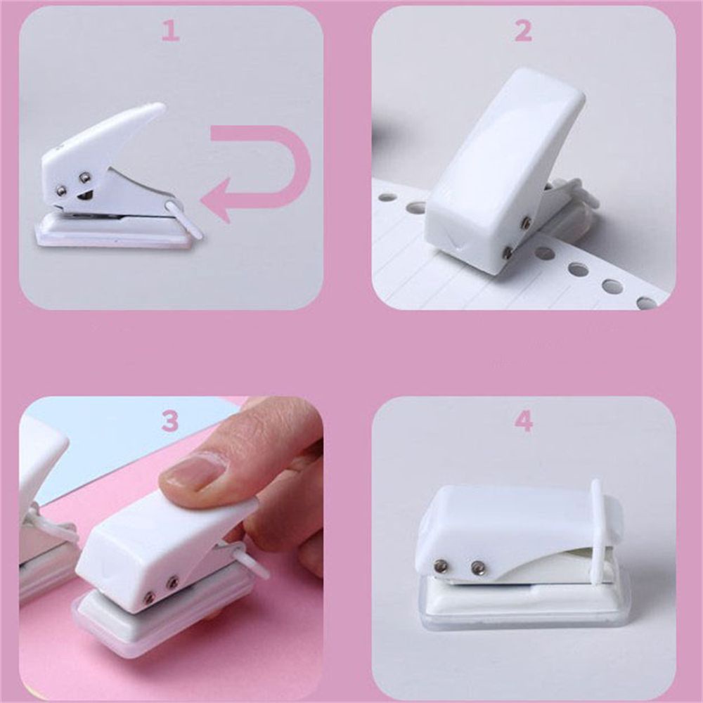 Dụng cụ bấm lỗ giấy mini 8 tờ đa năng tiện dụng