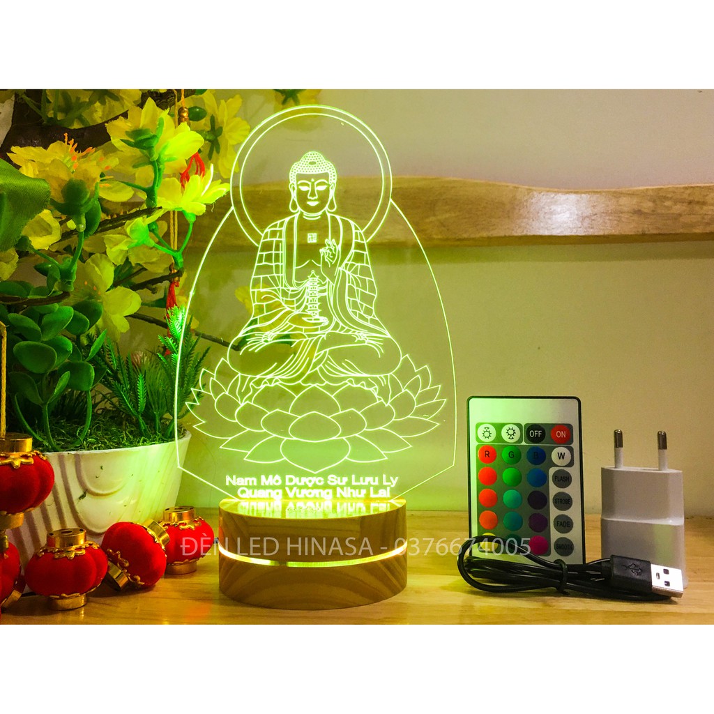Đèn Phật Dược Sư Dược Sư Lưu Ly Quang Vương Như Lai