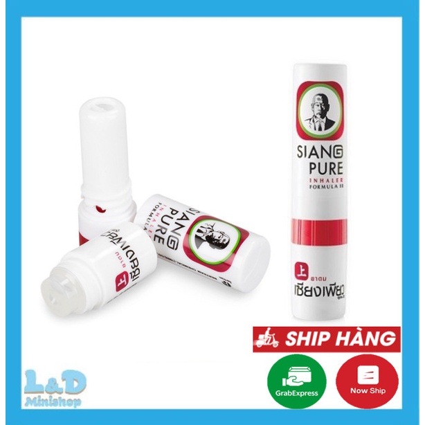 Ống Hít Thông Mũi Ông Già SIANG PURE 2 Đầu Thái Lan