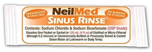 Bình rửa mũi neilmed 240ml kèm 10 ,50,100 gói muối hàng tách sét(có tách bán lẻ)