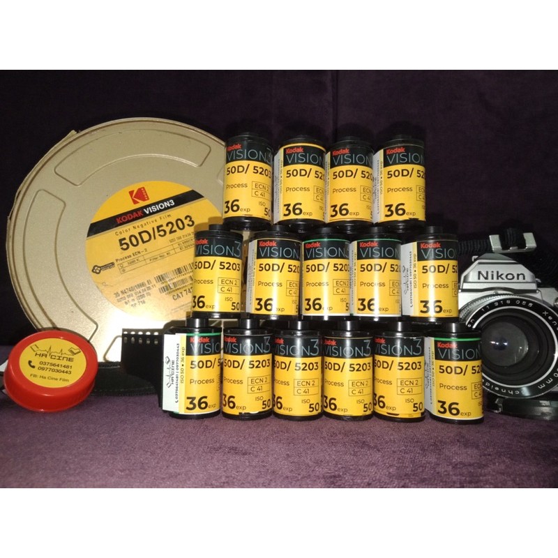 Film chụp ảnh Kodak Vision 3 50D - Iso 50 - 36 kiểu- chụp được máy PnS