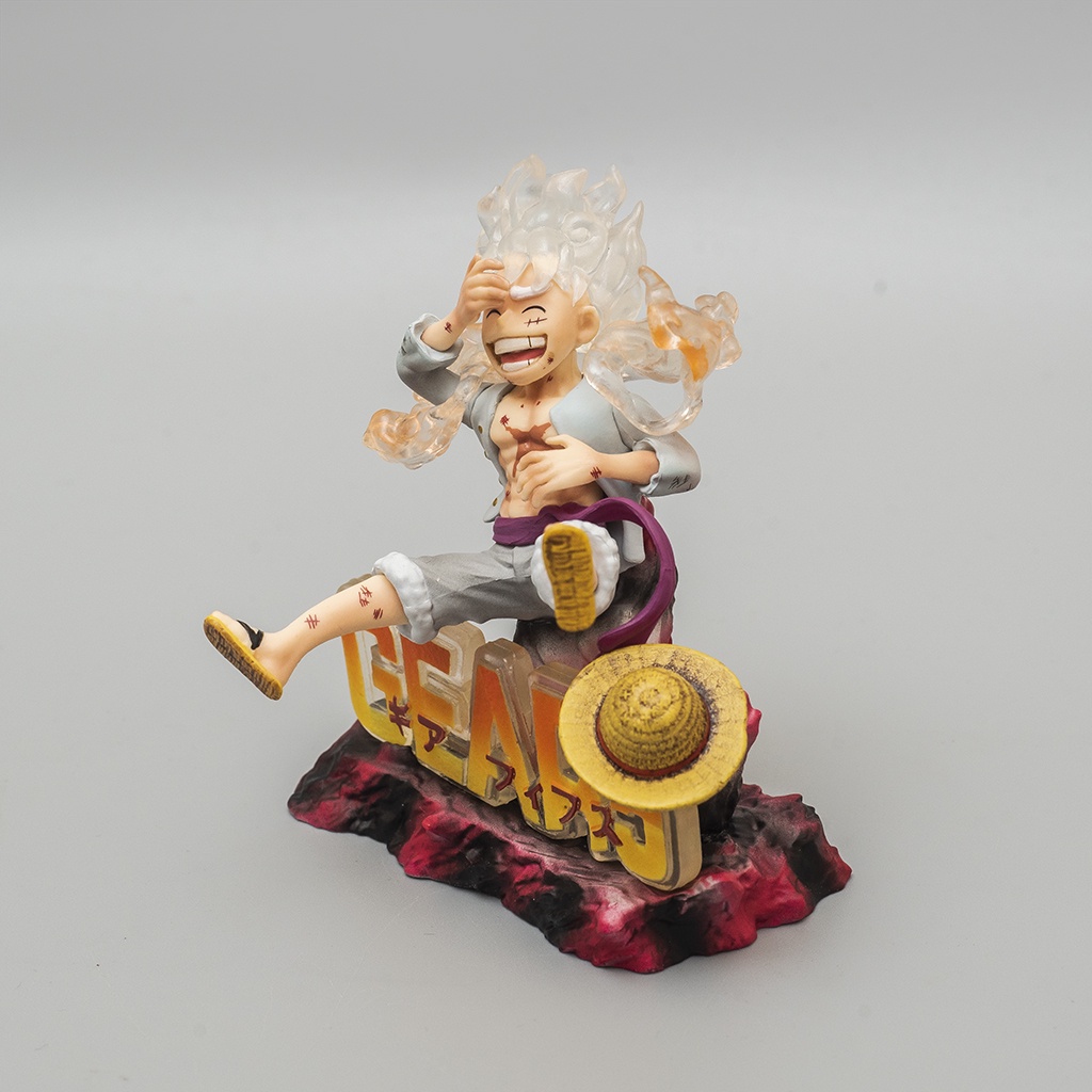 Mô hình One Piece Luffy Gear 5 Miniver cao 11cm Mô hình trang trí One Piece Luffy Mũ Rơm Haki Shop
