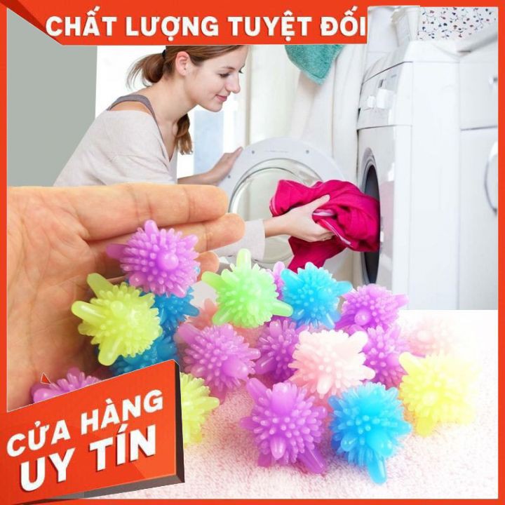 [Ảnh Thật+Video][Loại 1]QUẢ CẦU GAI ION GIẶT QUẦN ÁO  hỗ trợ làm phẳng quần áo