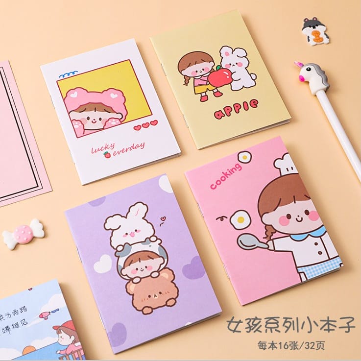 Sổ tay cute ghi chép công thức từ vựng sổ vở mini nhiều chủ đề dễ thương
