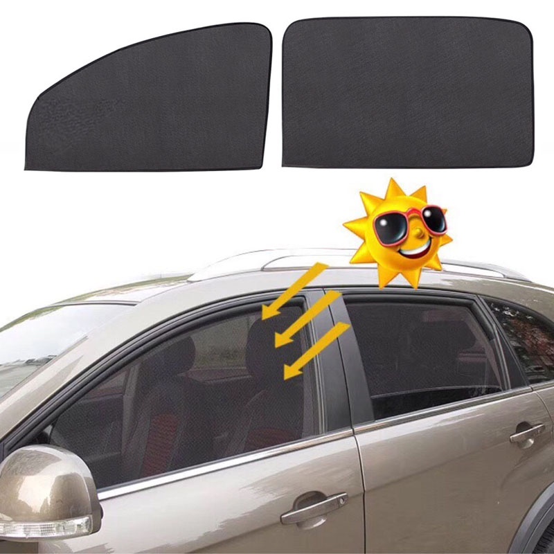 1 Tấm Che Nắng Cửa Sổ Xe Hơi Dạng Lưới Polyester Từ Tính Thông Dụng
