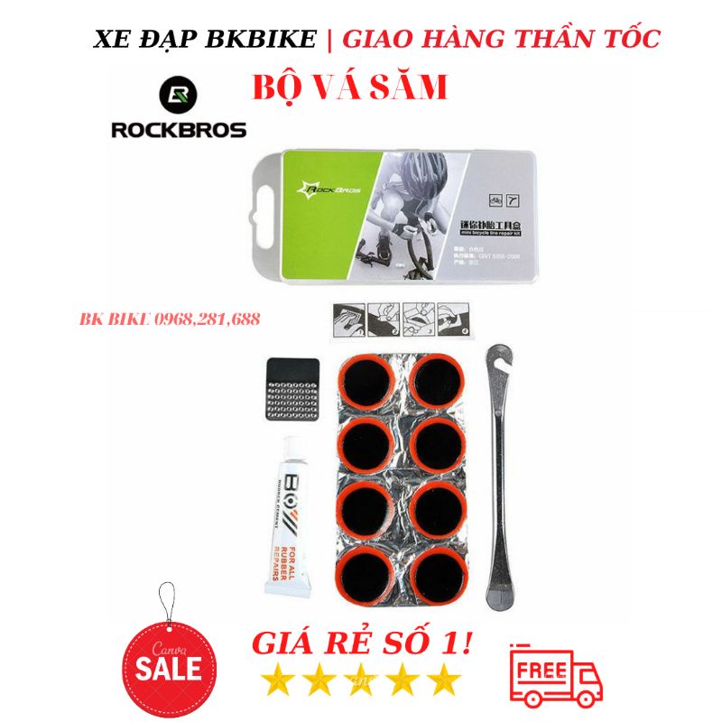 Bộ Vá Xe Đạp Rockbros - Chất lượng, nhỏ gọn, tiện dụng