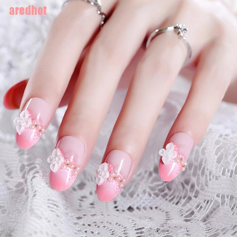 Set 24 Móng Tay Giả Đính Đá Lấp Lánh Dễ Thương