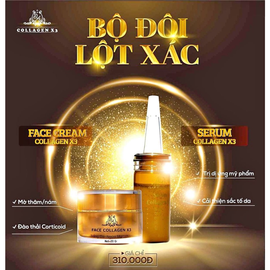 Serum Collagen x3 ✔️FREESHIP✔️ serum nám, tàn nhang, mụn, căng bóng da