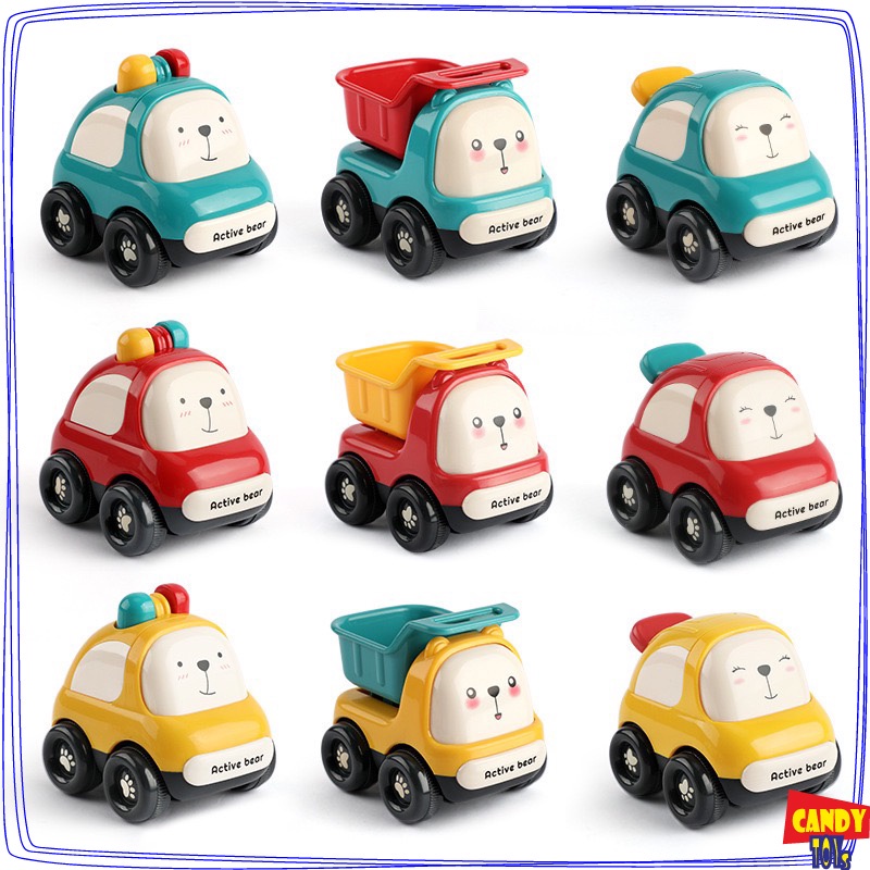 ĐỒ CHƠI XE QUÁN TÍNH HAI CHIỀU HÌNH GẤU DỄ THƯƠNG CHO BÉ