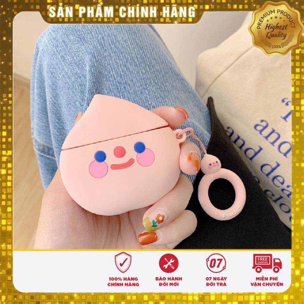 Airpods Case ⚡ Freeship ⚡ PÉ ĐÀO ⚡ Case Tai Nghe Không Dây Airpods 1/ 2/ i12 - Châts Case Store