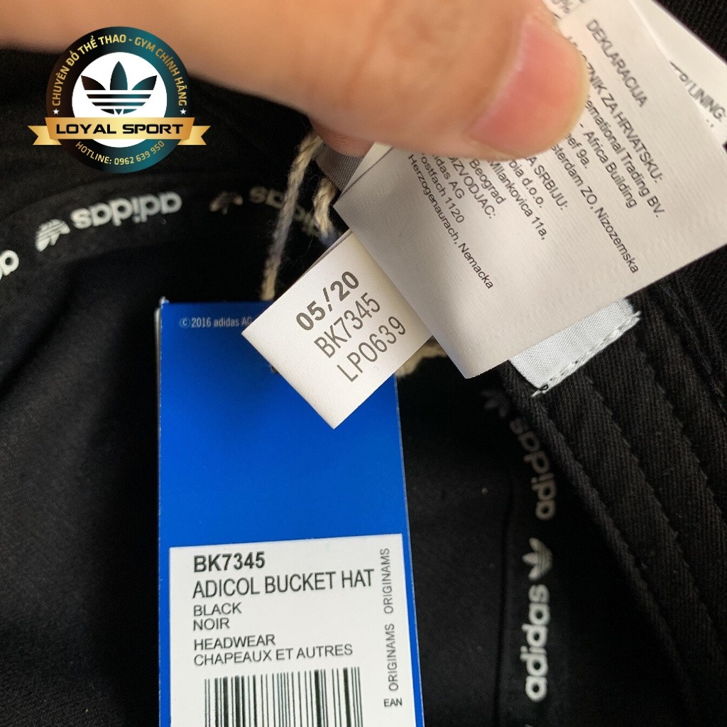 Mũ Bucket Adidas Full Tag Code Chất Vải Kali Dầy Dặn Thấm Mồ Hôi Tốt Freesize