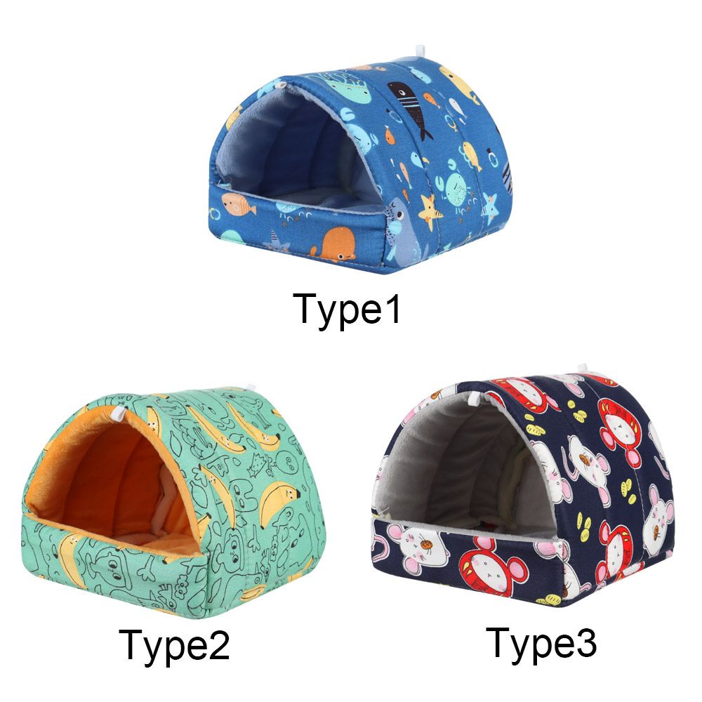 Giường Ngủ Mềm Mại Ấm Áp Nhiều Màu Sắc Thời Trang Mùa Đông Dành Cho Chuột Hamster/Thỏ/Sóc/Sóc