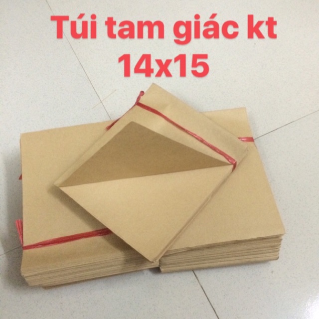 Combo 1000 túi bánh mỳ tam giác kt 14x15