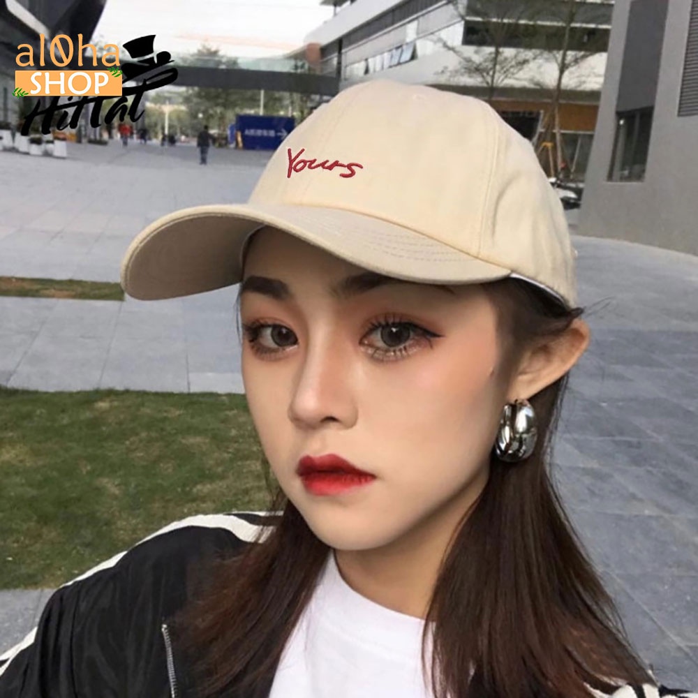Mũ lưỡi trai - nón Ulzzang thêu chữ Yours unisex nam nữ chống nắng phong cách thời trang, cá tính