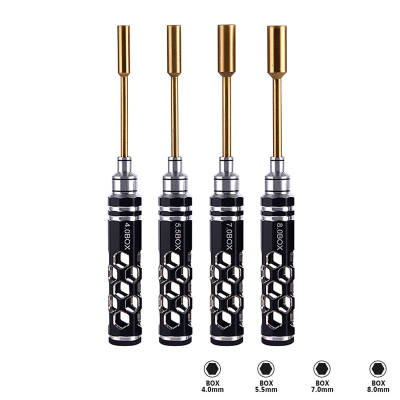 Set 4 Tua Vít Đầu Lục Giác 4.0 5.5 7.0 8.0 Cho Mô Hình Điều Khiển Từ Xa