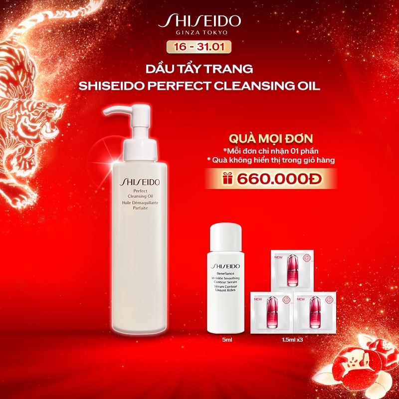 [Mã COSSD5 giảm 10% đơn 600K] Dầu tẩy trang Shiseido Perfect Cleansing Oil 300ml