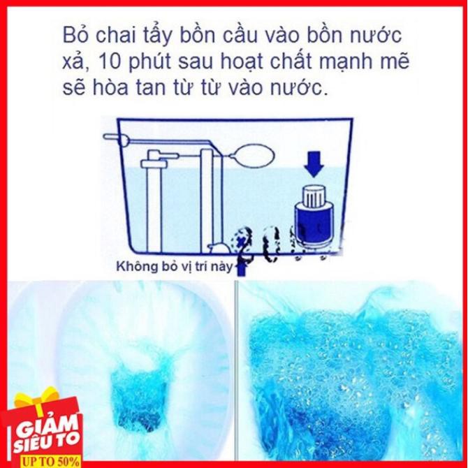CHAI THẢ BỒN CẦU HƯƠNG NGÀN HOA CHUYÊN TẨY RỬA KHỬ MÙI TOILET CỰC MẠNH - TẨY SẠCH, NHANH, NGĂN MÙI HÔI, DIỆT KHUẨN TỐT