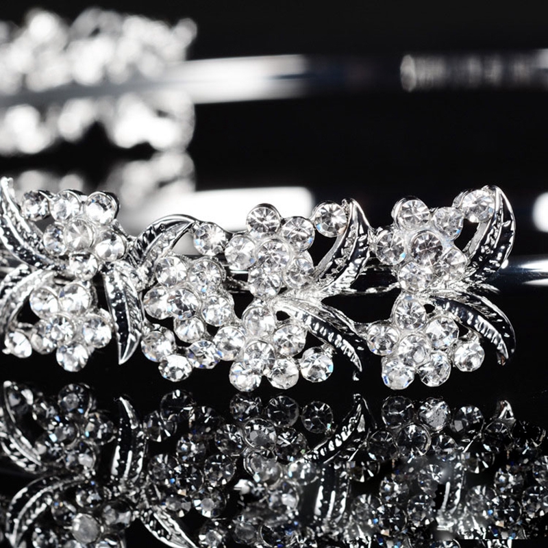 Băng đô cài tóc đính đá lấp lánh cho nữ