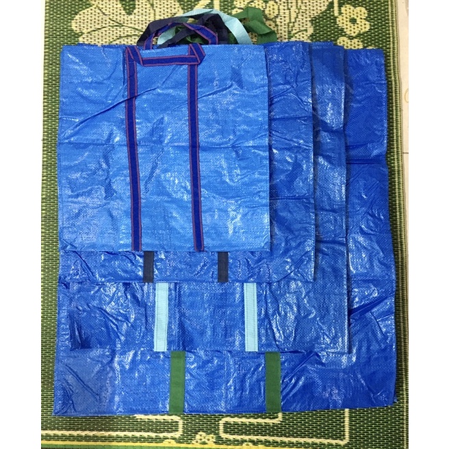 Túi bạt xanh có khoá kéo