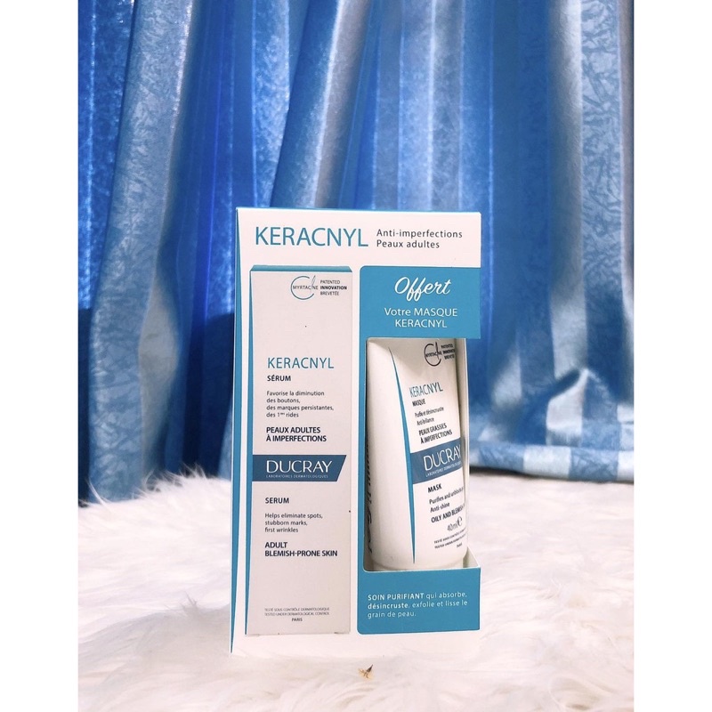 Set Serum Ducray Keracnyl Serum 30ml - mặt nạ 40ml MonCosmetics