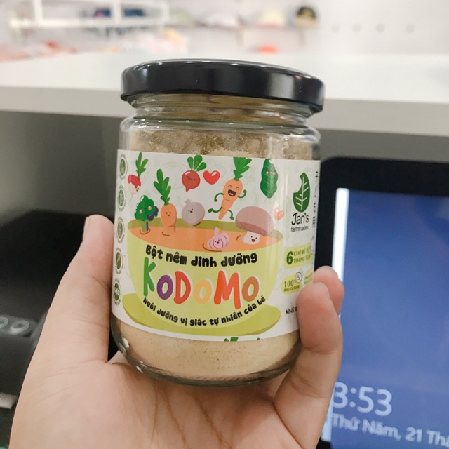 Bột nêm dinh dưỡng Jan's Kodomo cho bé ăn dặm từ 6 tháng tuổi (90g)