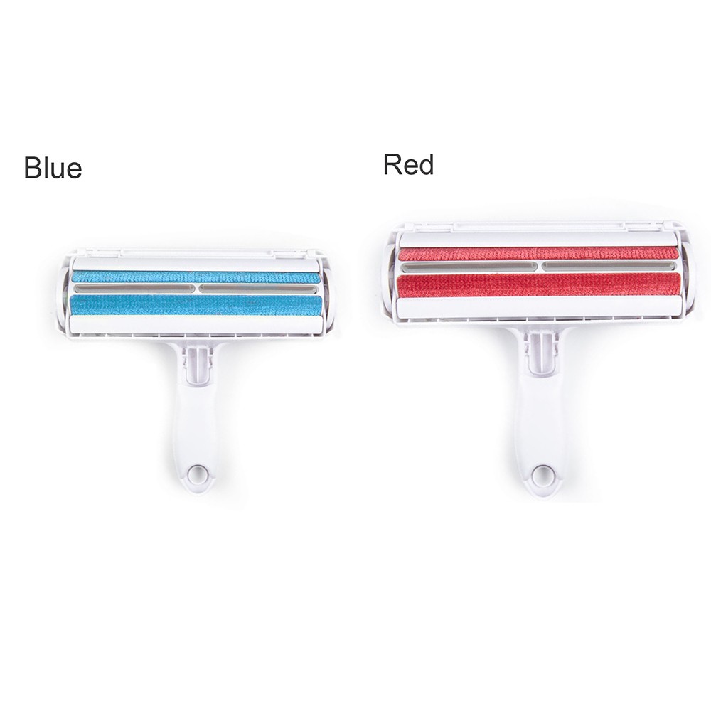 Bàn chải lăn làm sạch xơ vải và lông thú cưng chó mèo trên quần áo/sofa cầm một tay tái sử dụng tiện lợi