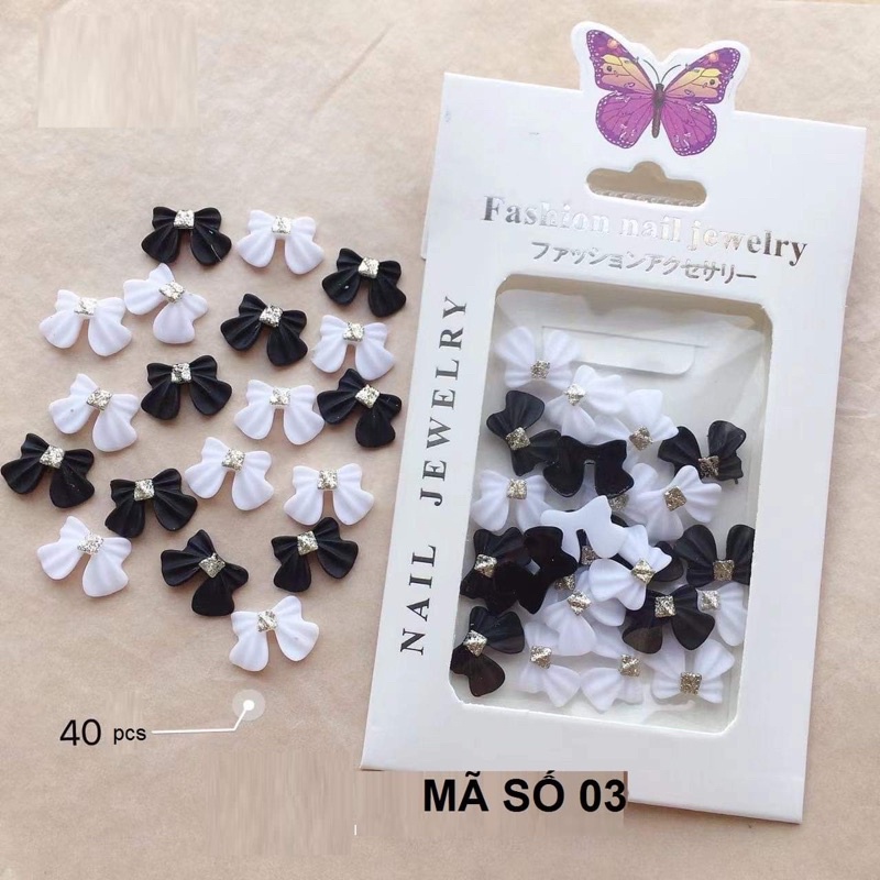 Charm nơ gắn móng các loại siêu đẹp chuẩn loại 1