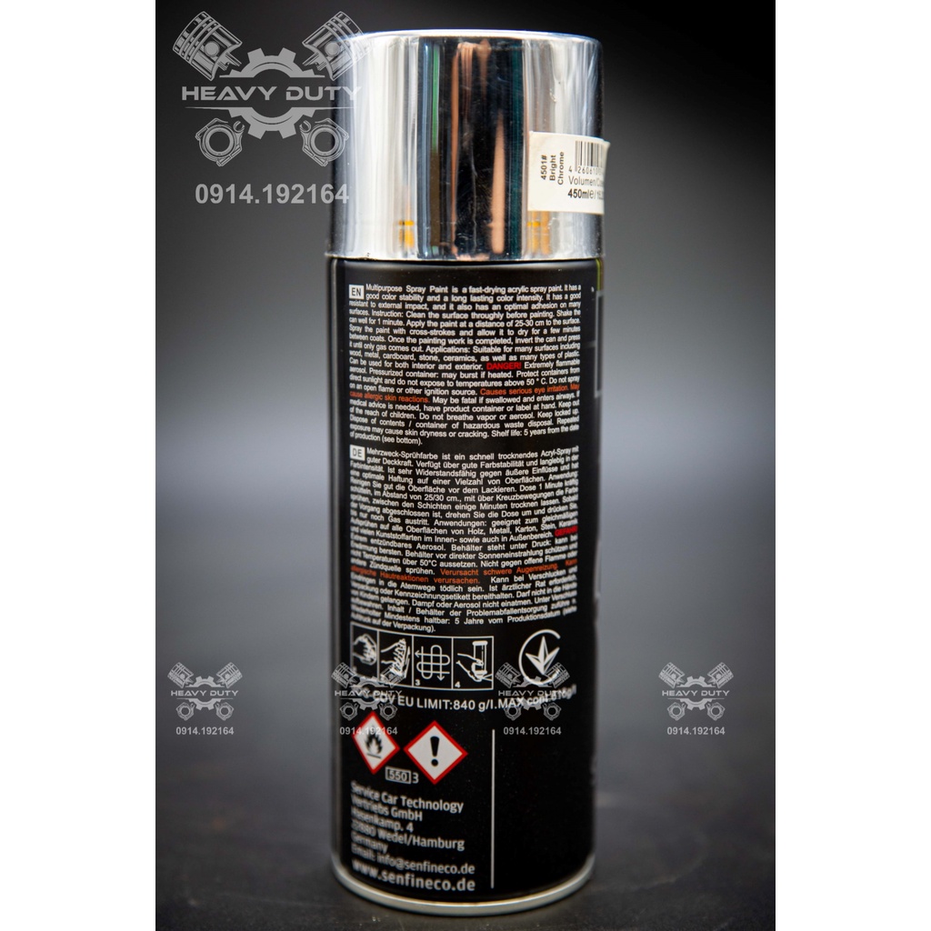 Sơn Xịt Mạ Chrome Bóng - Paint Acrylic Chrom Bright