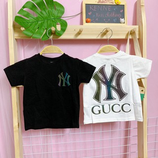 Áo phông cộc tay họa tiết NY phản quang áo cộc tay cho bé(Hàng cao cấp)