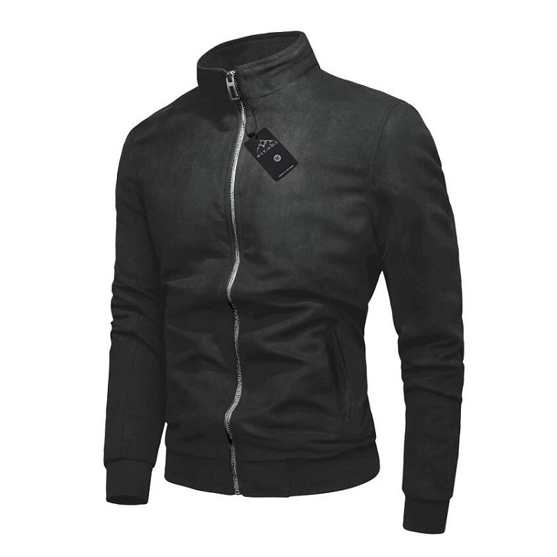 Áo khoác nam da lộn lót lông body SGG1045