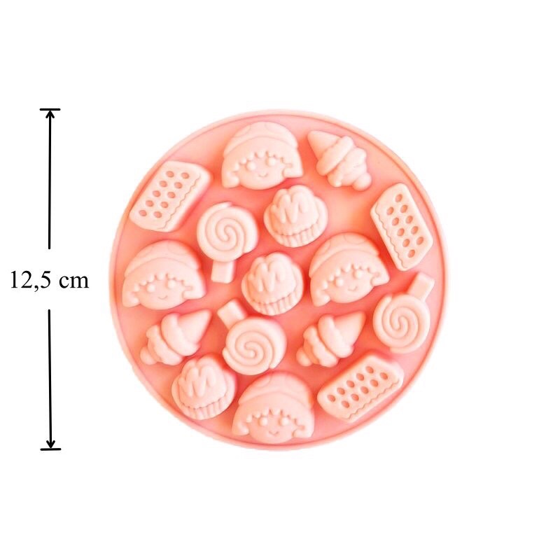 Khuôn kẹo chip tròn silicon