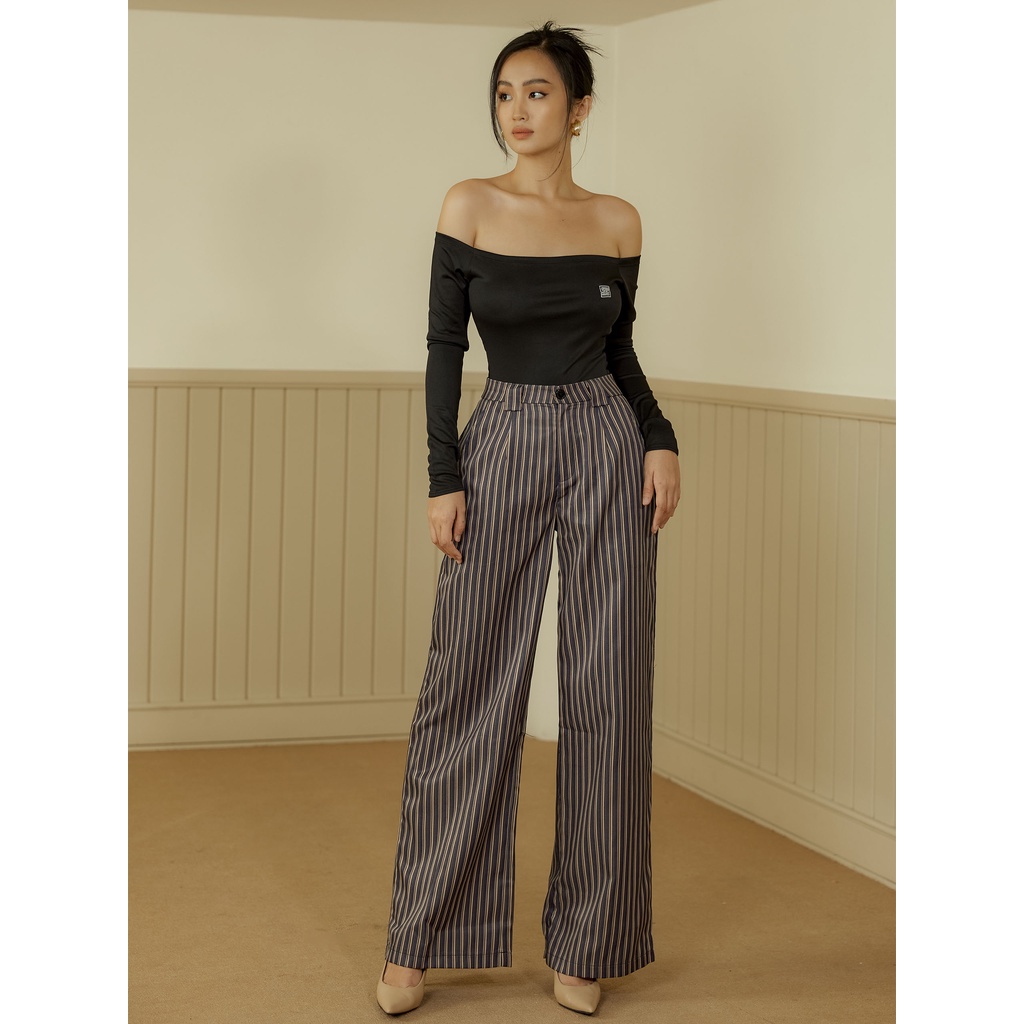 Quần Dài Nữ Wide Leg Basic , Chất Saphi Cotton , WQD000017_SOMEHOW