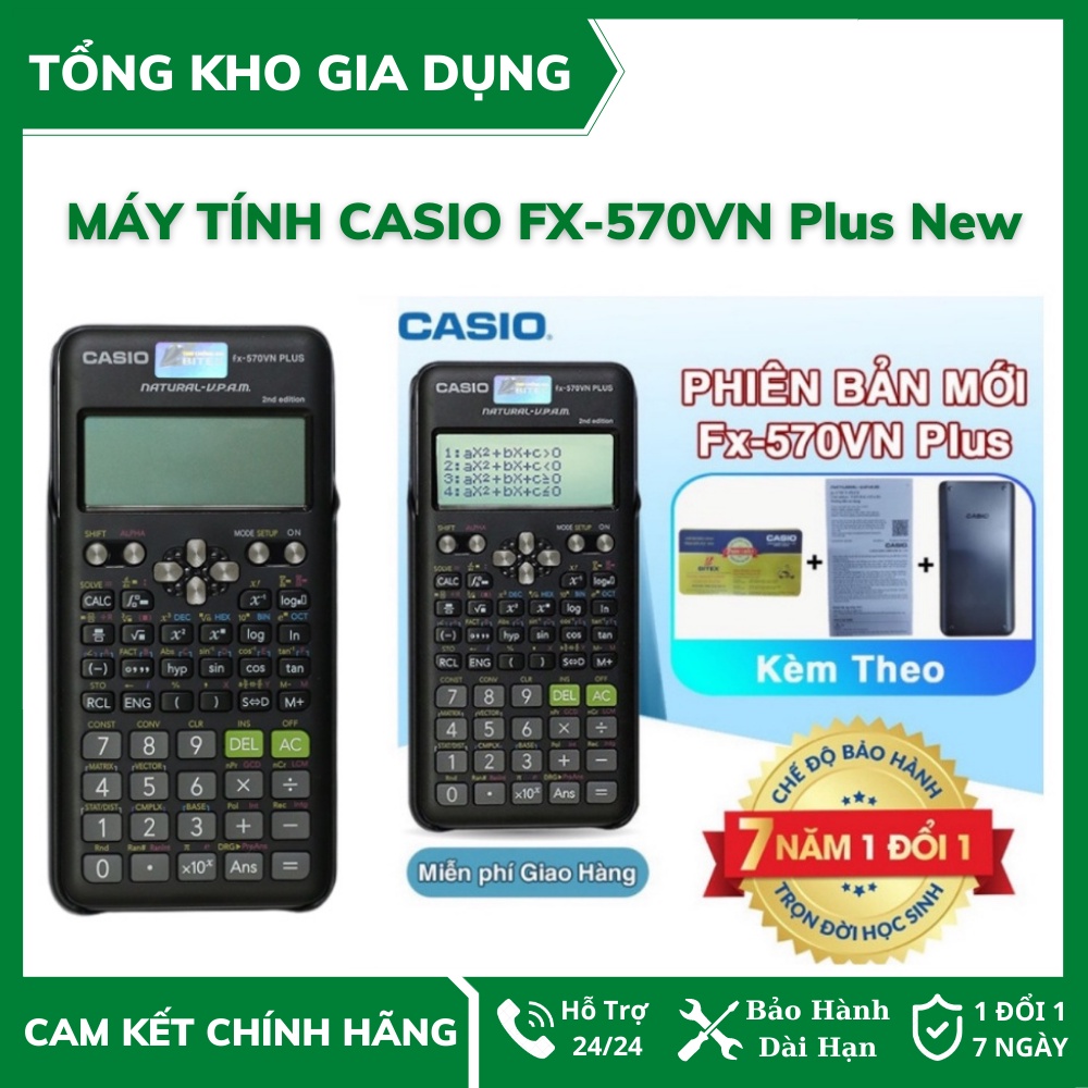 Máy tính Casio FX-570VN Plus New Chính Hãng Bảo Hành 7 Năm