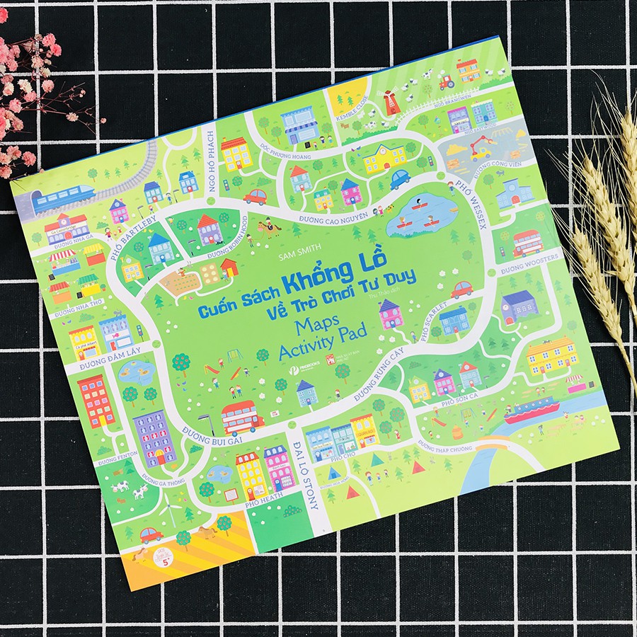 Sách - Cuốn Sách Khổng Lồ Về Trò Chơi Tư Duy - Maps Activity Pad - Dành Cho Bé Từ 5+