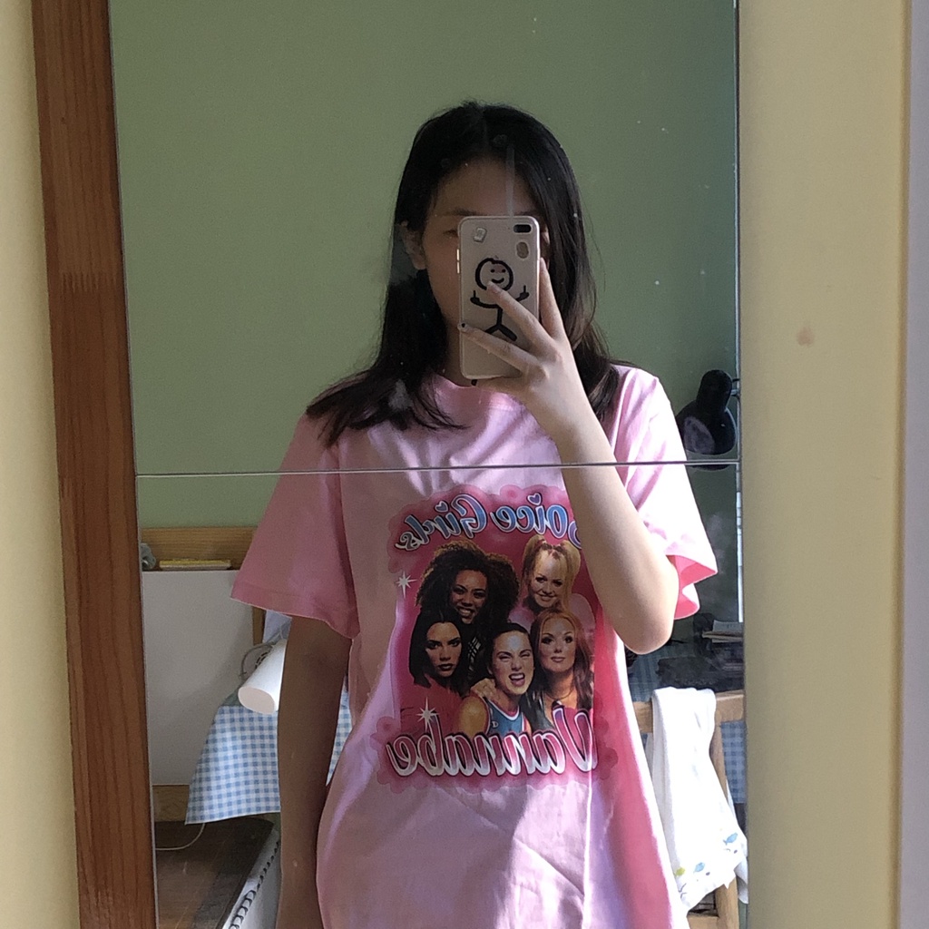 Áo phông hồng Soice Girls unisex Nelly chất cotton