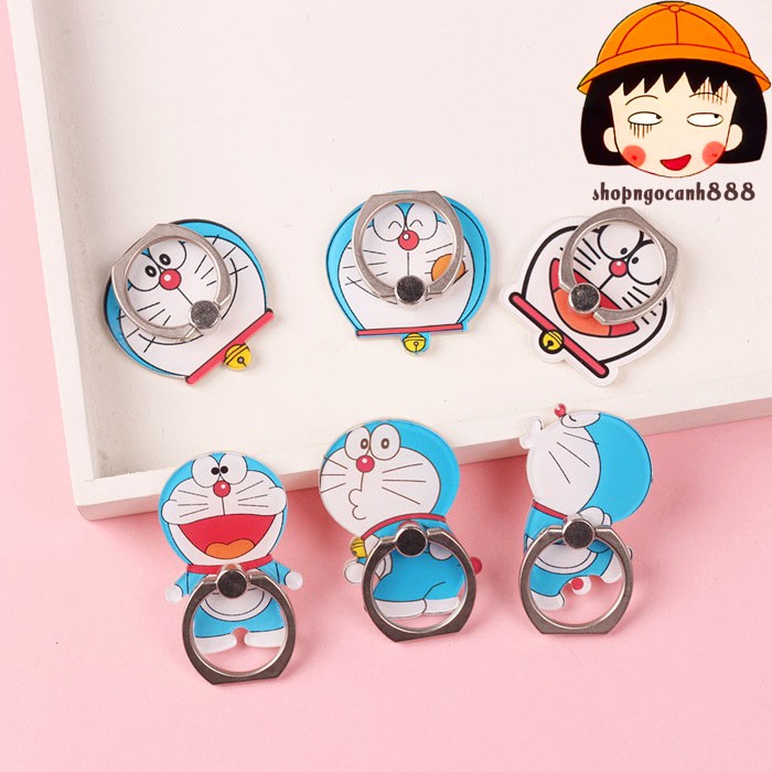 Iring Giá Đỡ Điện Thoại Chiếc Nhẫn Hoạt Hình Doraemon Siêu Bám Dính !