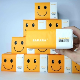 Gói khăn giấy rút lụa Sakara 3 lớp mềm mịn