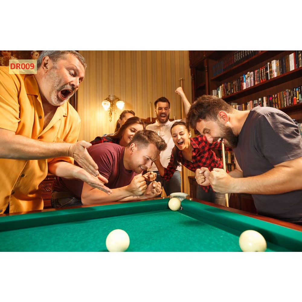 Tranh Club bida vải lụa 3D dán tường cao cấp giá cả phải chăng, chất lượng không cần nghĩ