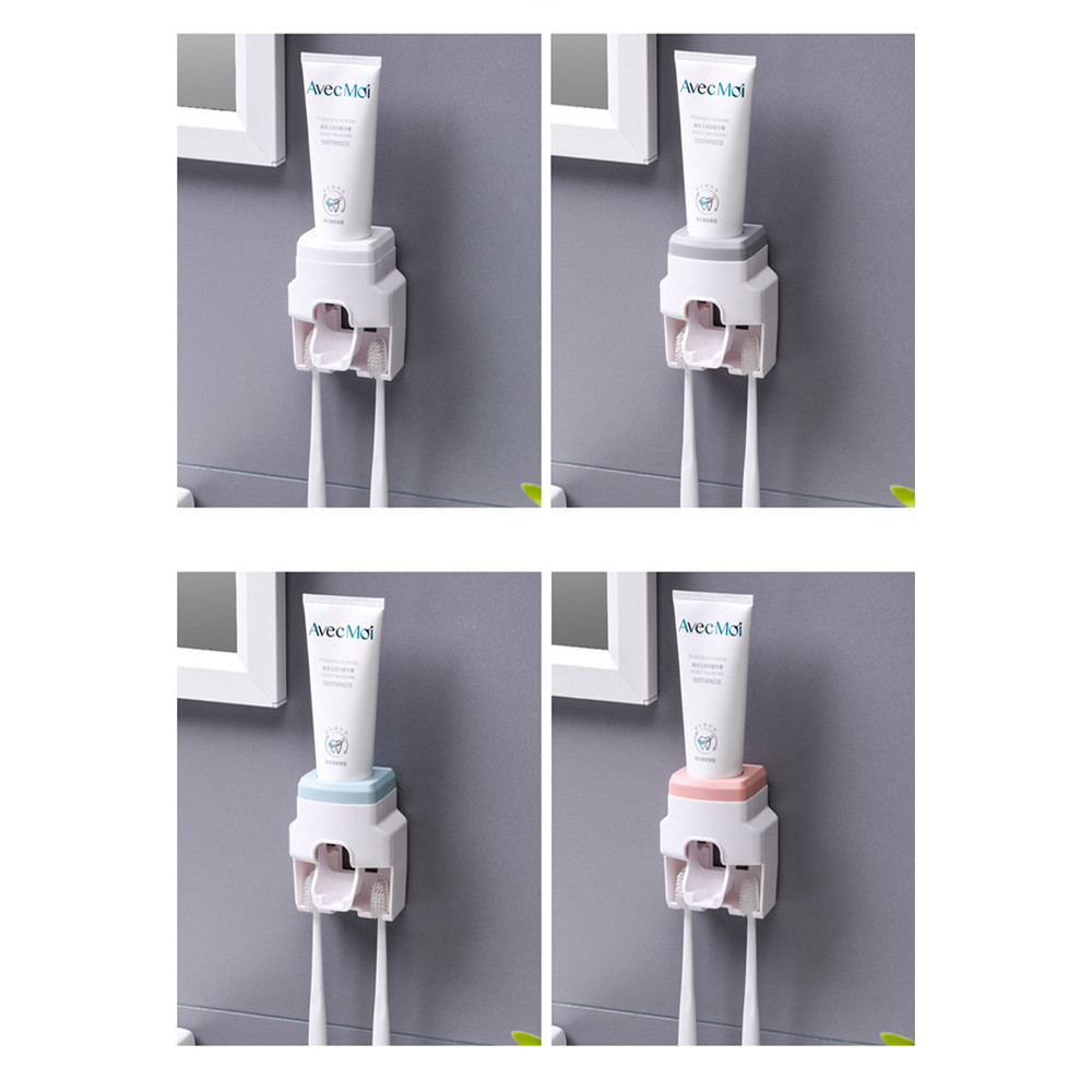 Giá Giữ Hỗ Trợ Lấy Kem Đánh Răng Tự Động Gắn Tường Tiết Kiệm Không Gian