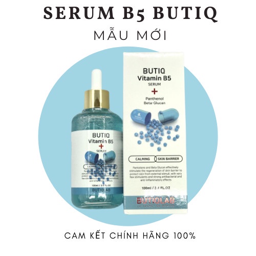 BUTIQ B5 Hàn Quốc 100ml Mẫu Mới Cam Kết Chính Hãng 100% Tặng Kèm 1 Gói Mút Nở Rửa Mặt Chăm Sóc Da