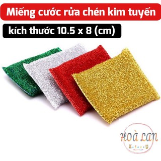 Miếng cước rửa chén kim tuyến