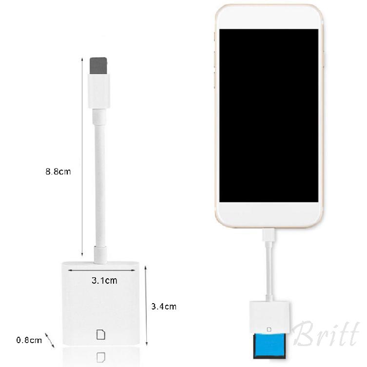 Dành cho điện thoại di động iPhone Đầu đọc thẻ SD ipad Đầu đọc OTG thẻ Bộ chuyển đổi thẻ nhớ máy ảnh 171