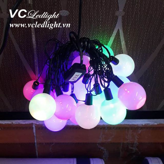 DÂY ĐÈN LED TRANG TRÍ NHIỀU MÀU 5M, 20 BÓNG TO