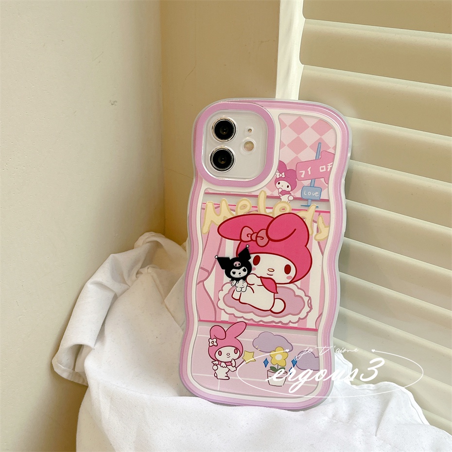 Ốp Điện Thoại Mềm In Hình Kuromi Dễ Thương Cho iPhone 14 13 12 11 Pro Max SE2020 X XR Xs Max 7 8 Plus