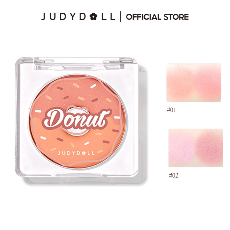 Judydoll màu cam donut blush plate highlight shadow Repair 4,5g