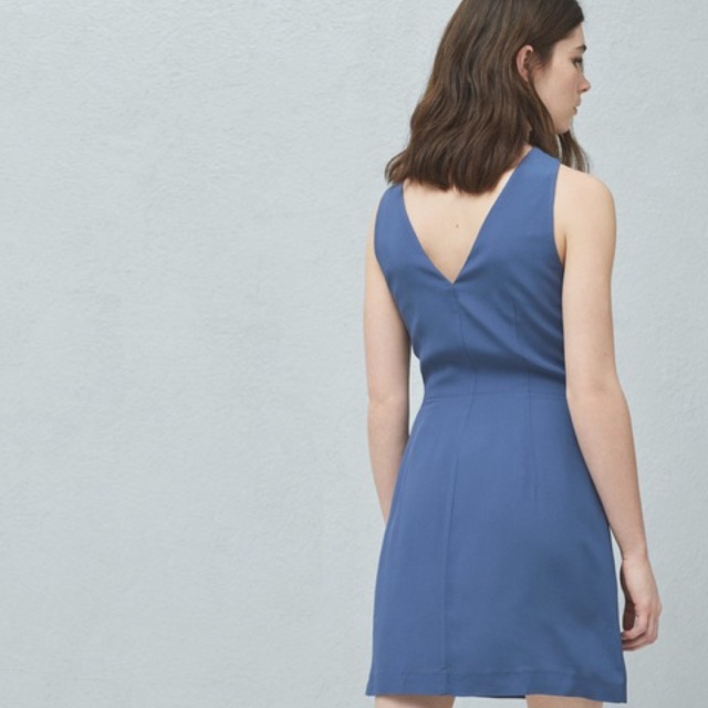 Đầm mango màu xanh size 8UK nwt