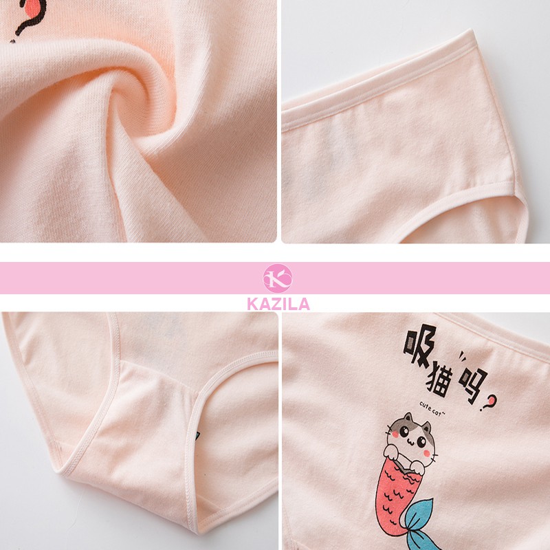 [Mã WASTDEP giảm 5K đơn bất kì] Quần lót Teen nữ dễ thương hình động vật, Quần lót nữ cotton kháng khuẩn Kazila QLT5 | BigBuy360 - bigbuy360.vn