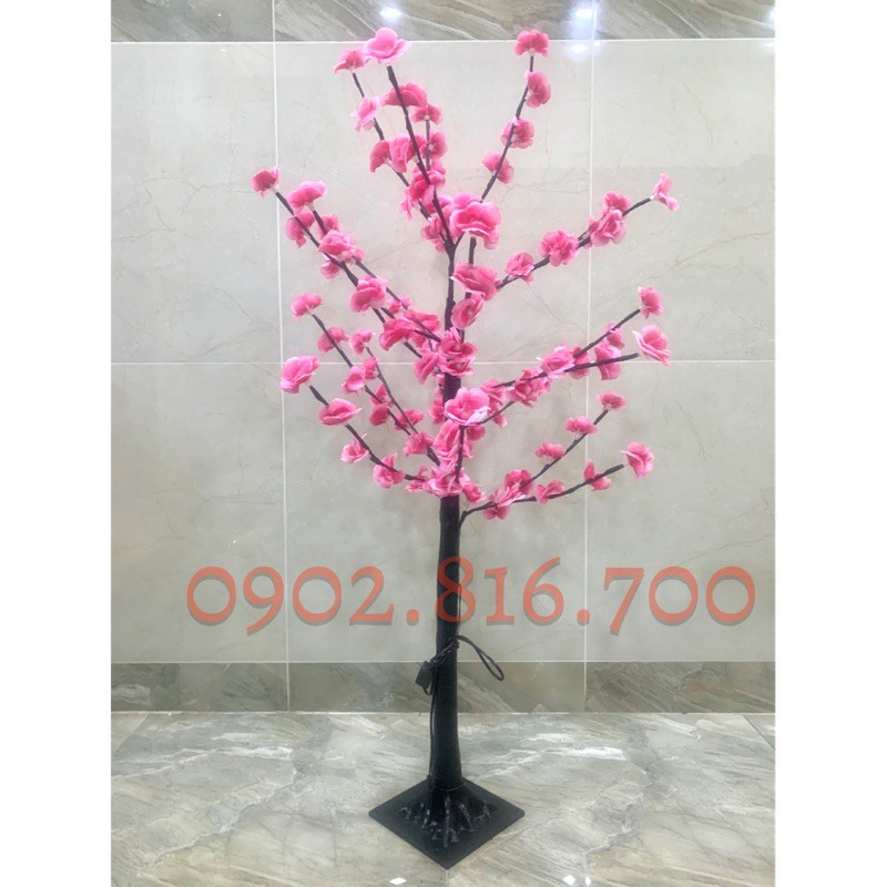 Cây mai - Cây đào đen led cao 1m2 trang trí tết
