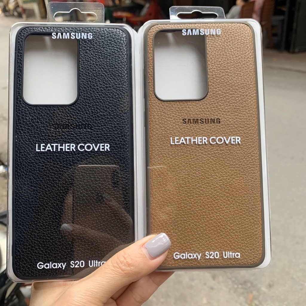 [Mã ELFLASH5 giảm 20K đơn 50K] Ốp lưng Leather Cover Samsung galaxy S20 Plus/S20 Ultra - Huco Việt Nam